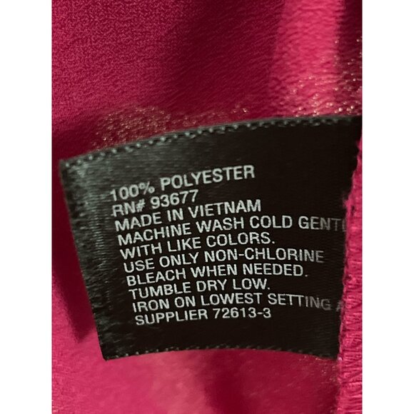 Worthington Woman Fuchsia Blouse with Back Zip Accent Size 3X - Picture 3 of 7